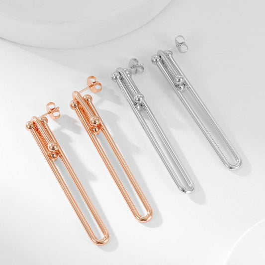 [⭐Luxery Jewels]HARDWEAR LONG DROP EARRINGS