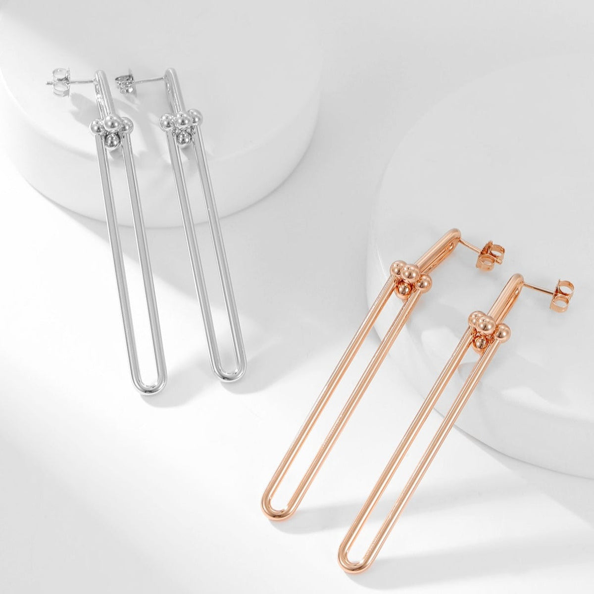 [⭐Luxery Jewels]HARDWEAR LONG DROP EARRINGS