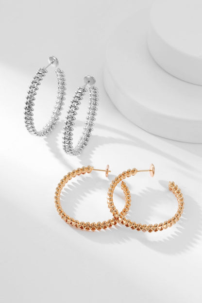 [Luxery]CLASH HOOP EARRINGS