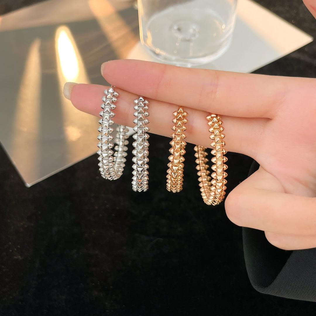 [Luxery]CLASH HOOP EARRINGS