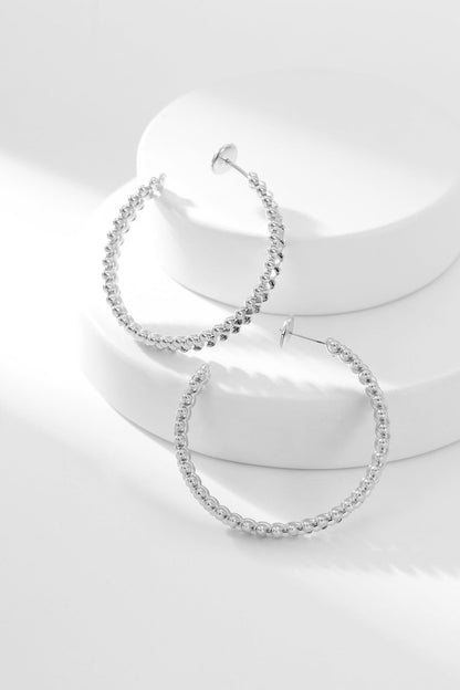 [Luxery]CLASH HOOP EARRINGS