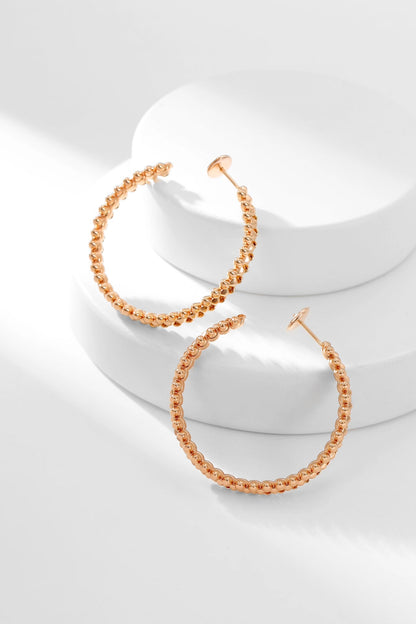 [Luxery]CLASH HOOP EARRINGS