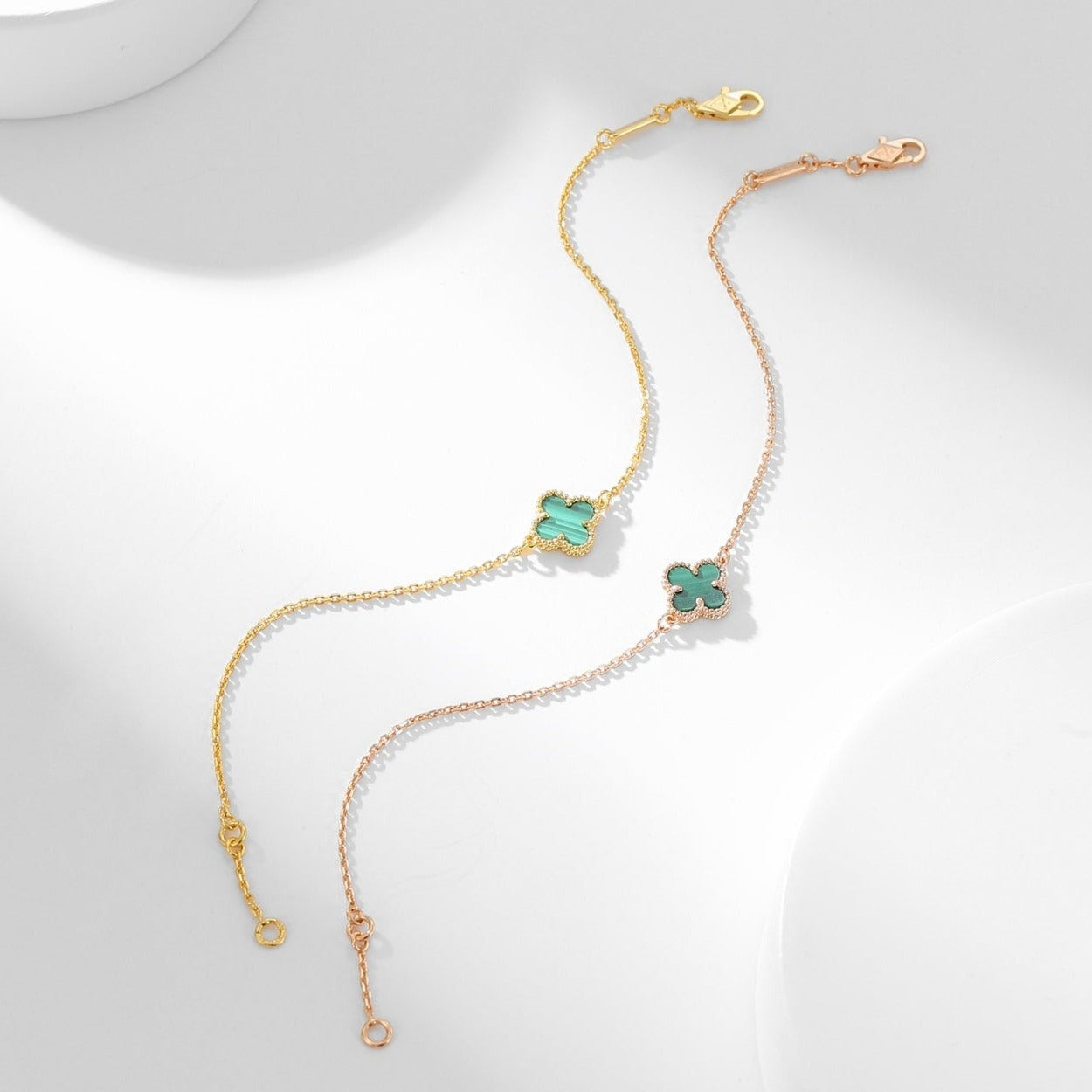 [Luxery]CLOVER BRACELET MALACHITE 1 MOTIF