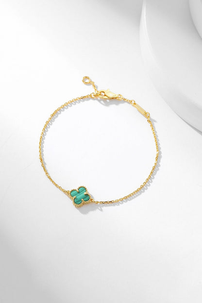 [Luxery]CLOVER BRACELET MALACHITE 1 MOTIF