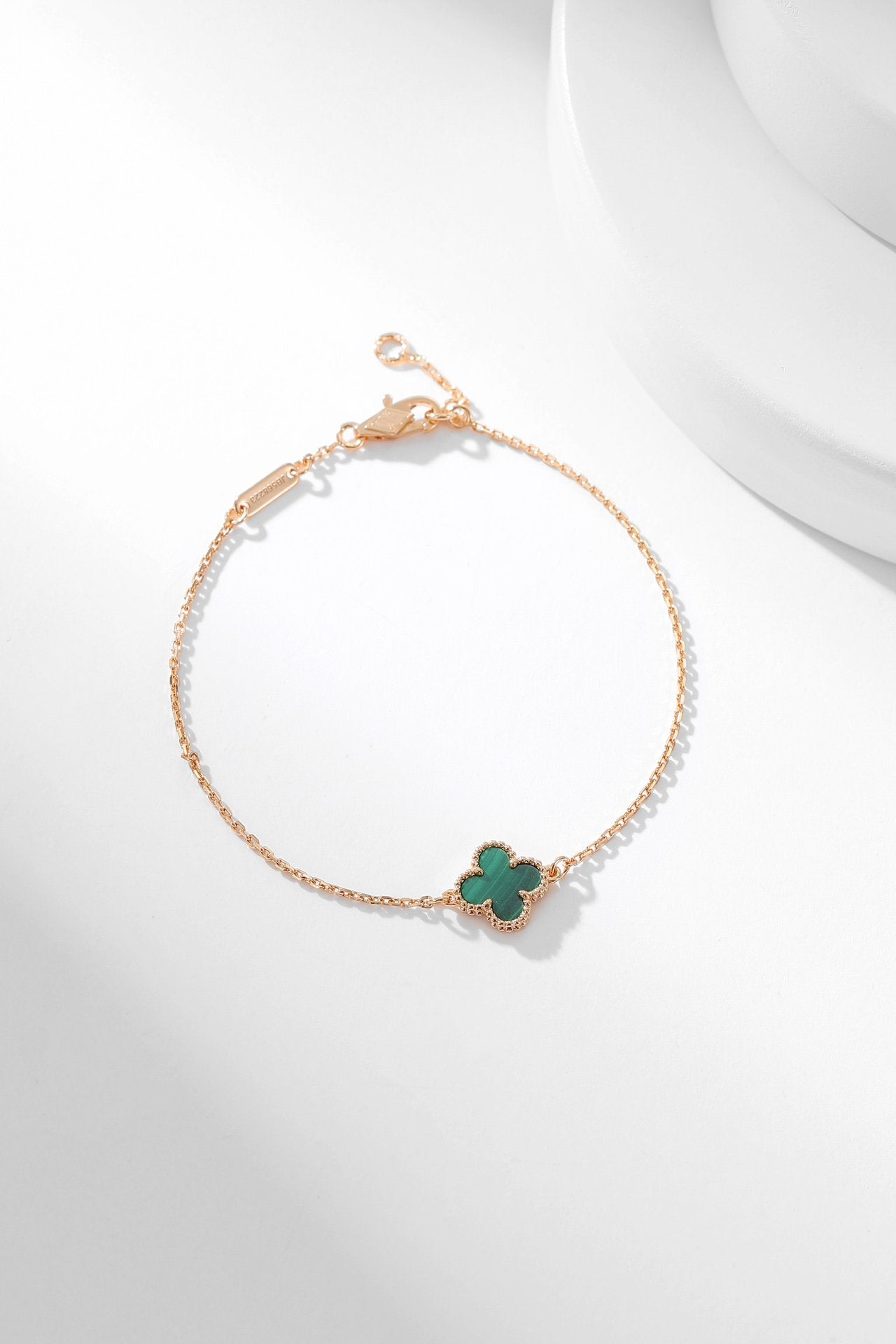 [Luxery]CLOVER BRACELET MALACHITE 1 MOTIF