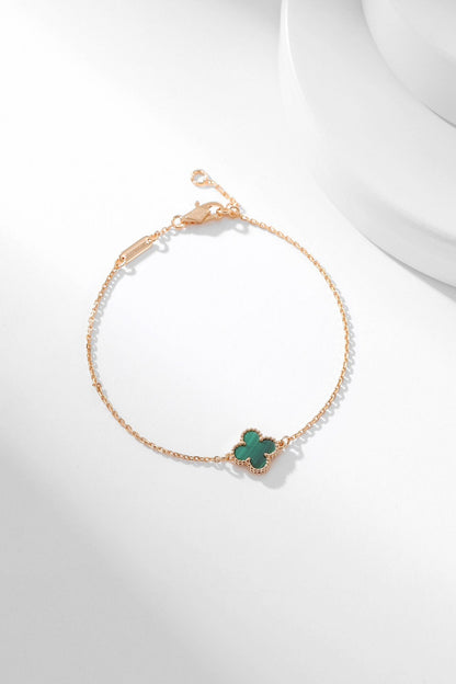 [Luxery]CLOVER BRACELET MALACHITE 1 MOTIF
