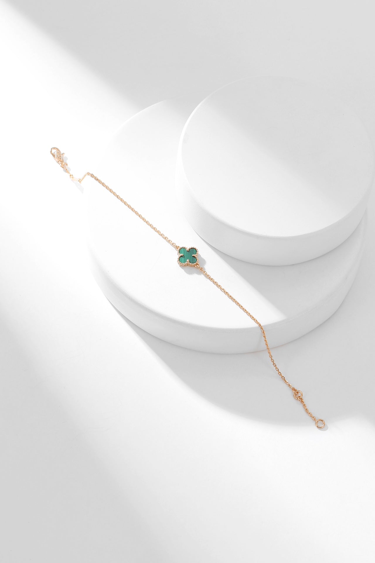 [Luxery]CLOVER BRACELET MALACHITE 1 MOTIF