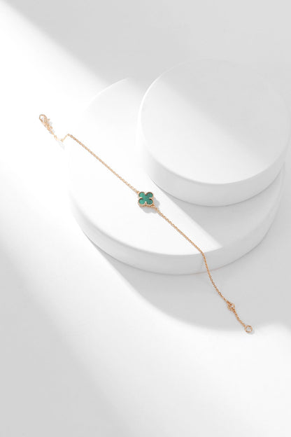 [Luxery]CLOVER BRACELET MALACHITE 1 MOTIF