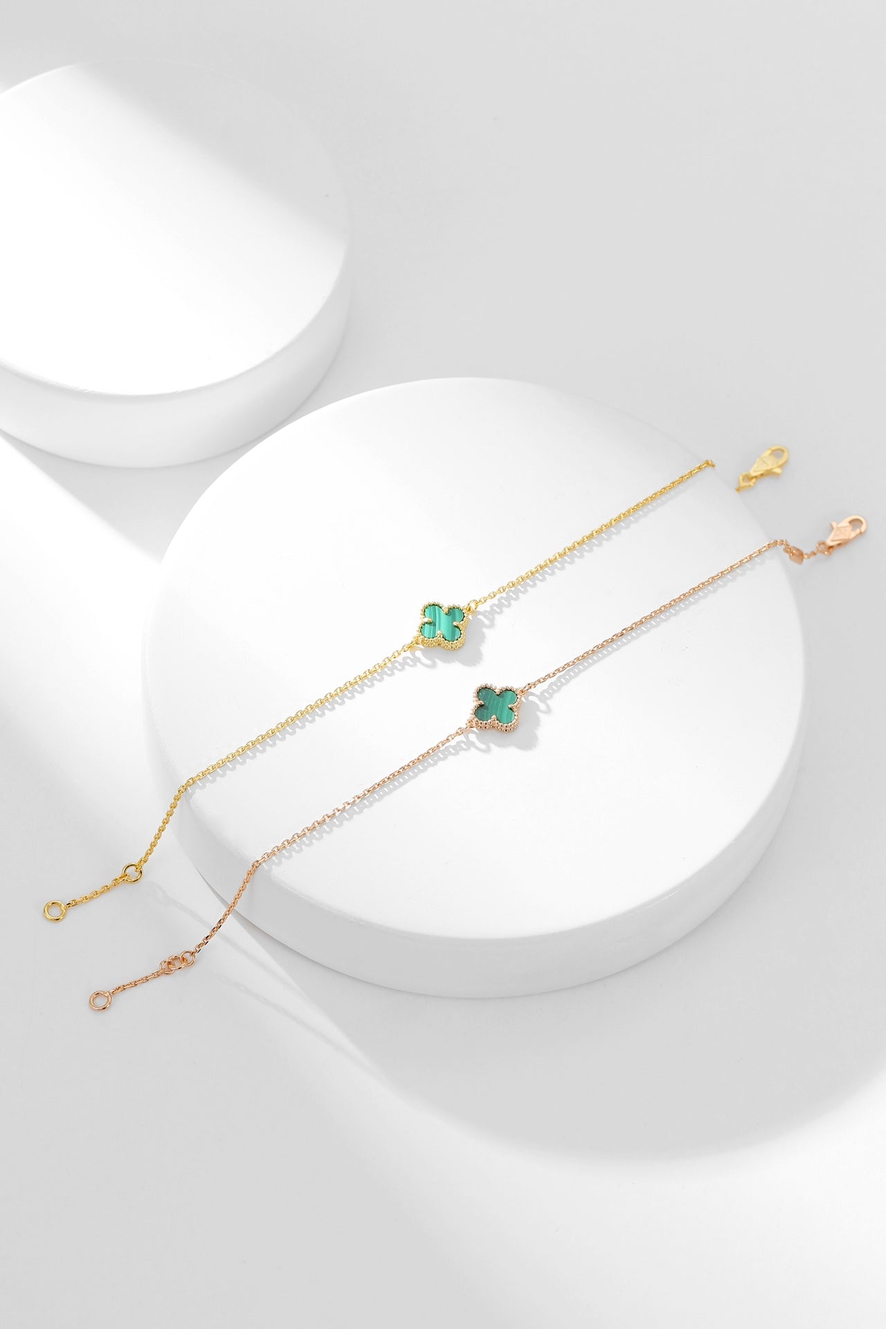[Luxery]CLOVER BRACELET MALACHITE 1 MOTIF