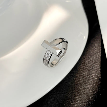 [⭐Luxery Jewels]T WIDE DIAMOND RING