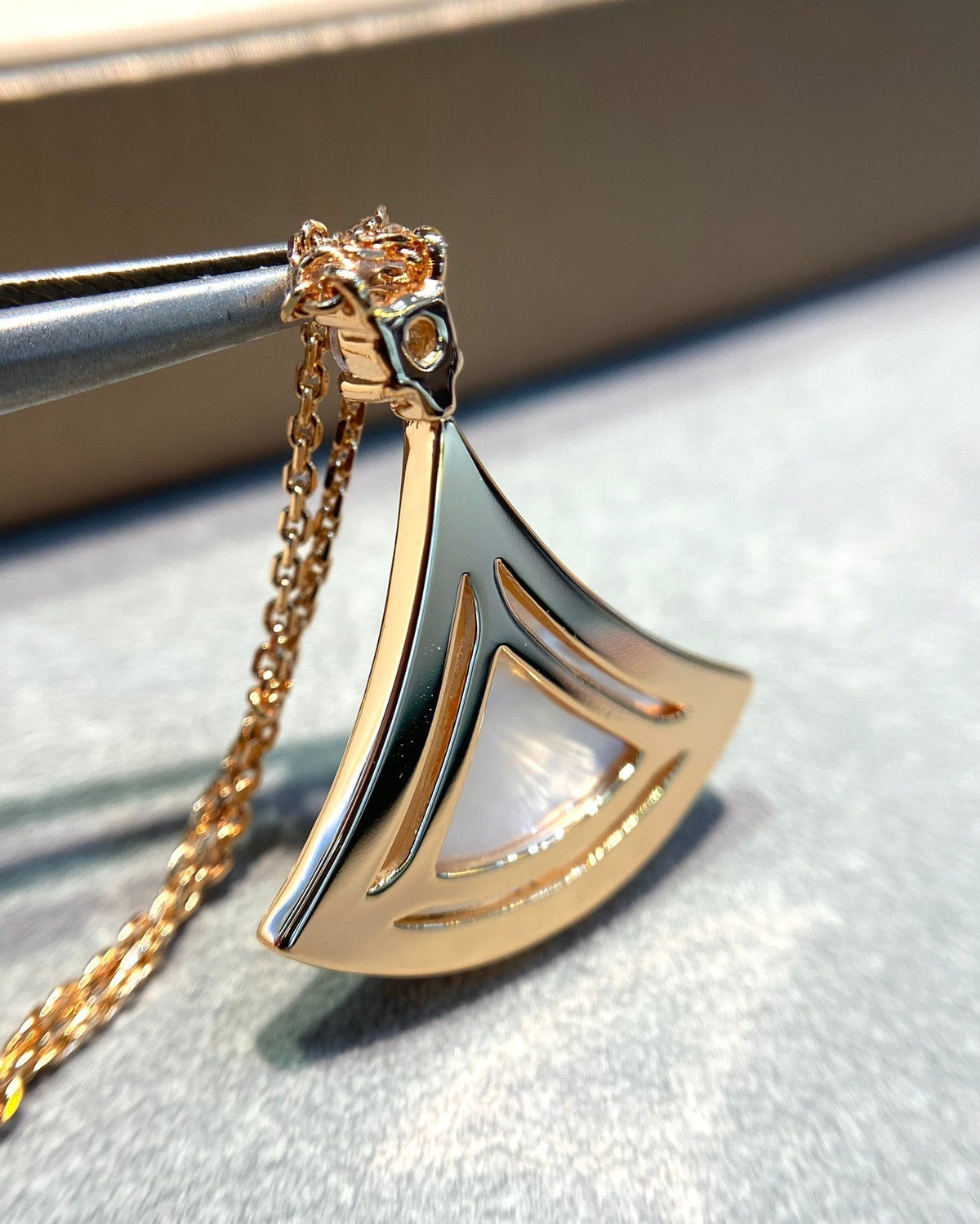 [⭐Luxery]DREAM MOP DIAMANTBESETZTE HALSKETTE IN ROSÉGOLD