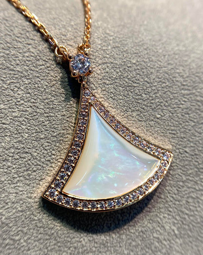 [⭐Luxery]DREAM MOP DIAMANTBESETZTE HALSKETTE IN ROSÉGOLD