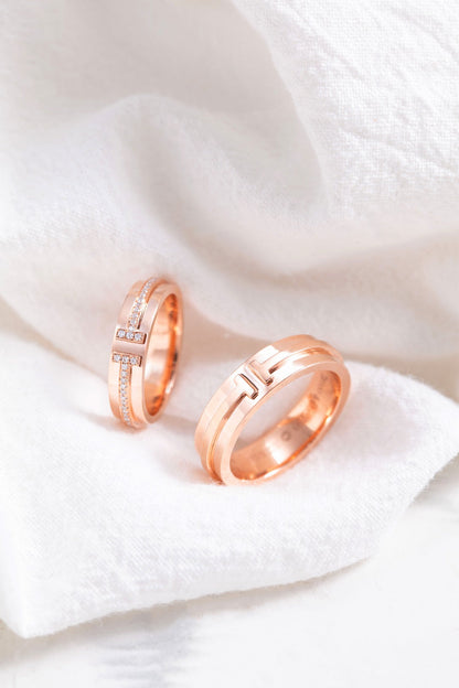[⭐ラグジュアリー・ジュエルズ]T ピンクゴールドリング