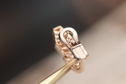 [⭐Luxery]SERPENT OHRRINGE AUS ROSÉGOLD MIT DIAMANTEN