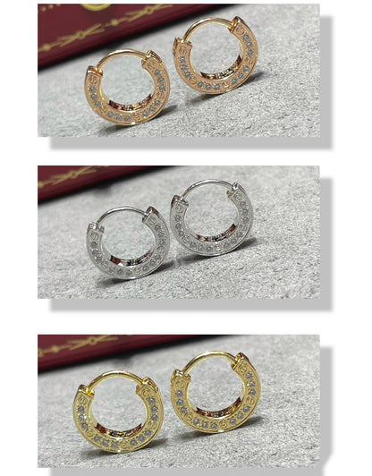 [Luxery]LOVE DIAMOND EARRINGS