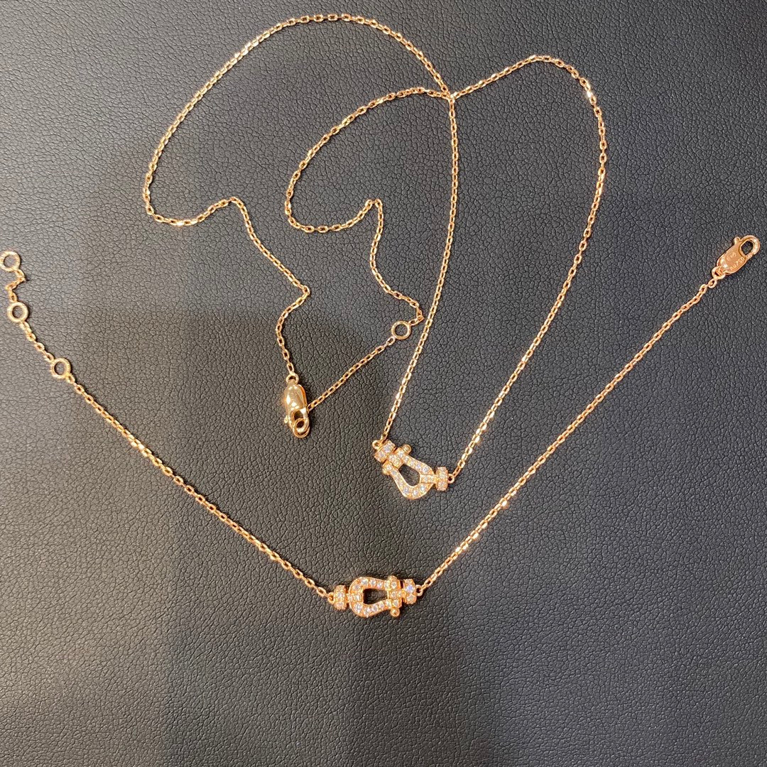 [Luxery]FORCE 10 DIAMOND PINK GOLD NECKLACE MINI MODEL