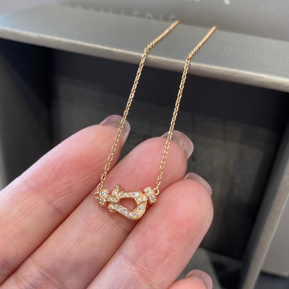 [Luxery]FORCE 10 DIAMOND PINK GOLD NECKLACE MINI MODEL