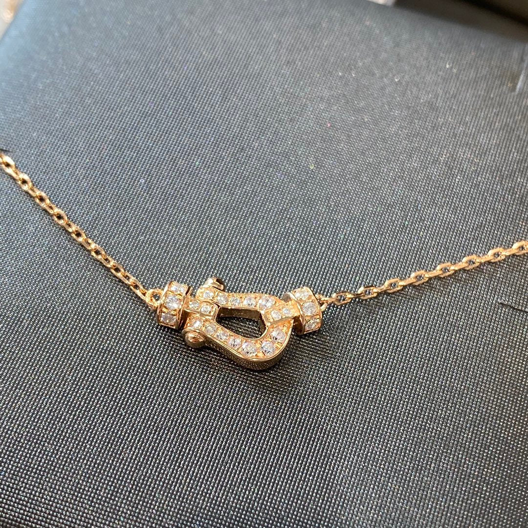 [Luxery]FORCE 10 DIAMOND PINK GOLD NECKLACE MINI MODEL