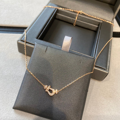 [Luxery]FORCE 10 DIAMOND PINK GOLD NECKLACE MINI MODEL