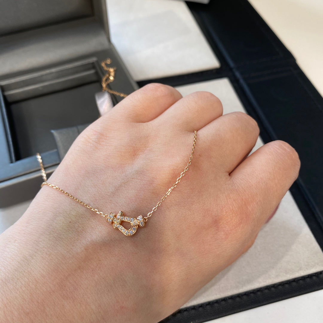 [Luxery]FORCE 10 DIAMOND PINK GOLD NECKLACE MINI MODEL