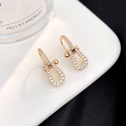 [Luxery]FORCE 10 FULL DIAMOND DROP EARRINGS MEDIUM MODEL