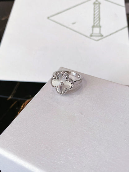 [Luxery]CLOVER SILVER RING