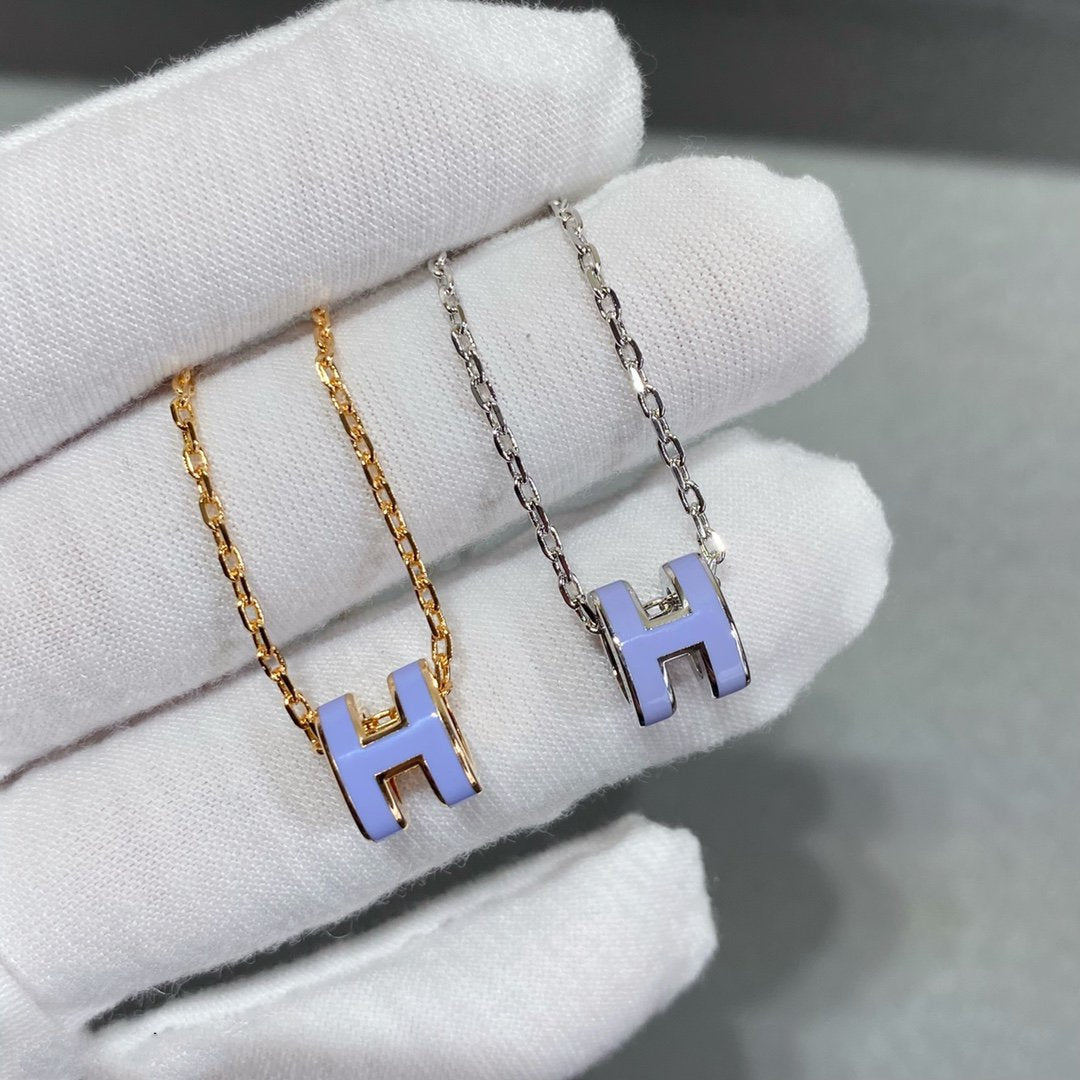 [Luxery]MINI POP H NECKLACE