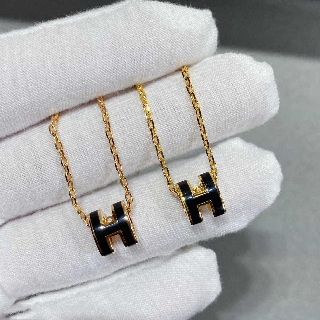 [Luxery]MINI POP H NECKLACE