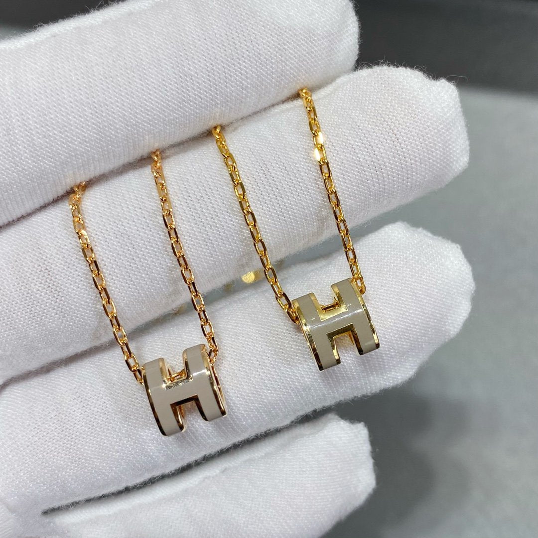 [Luxery]MINI POP H NECKLACE