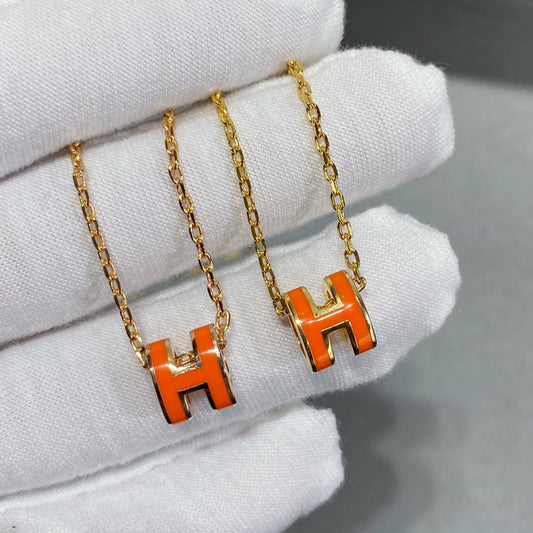 [Luxery]MINI POP H NECKLACE