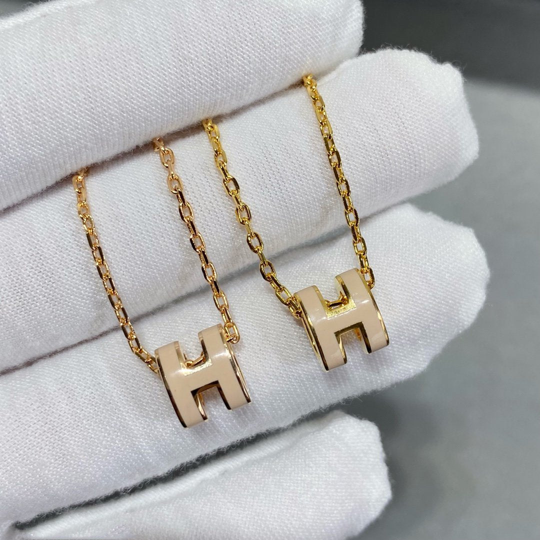 [Luxery]MINI POP H NECKLACE