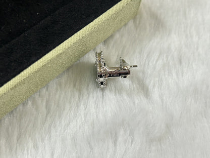 [Luxery]CLOVER PIETERSITE MEDIUM STUD EARRINGS
