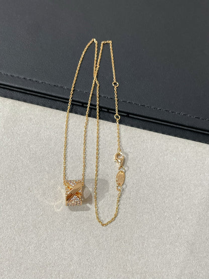 [Luxery]LIENS EVIDENCE DIAMOND PAVED NECKLACE