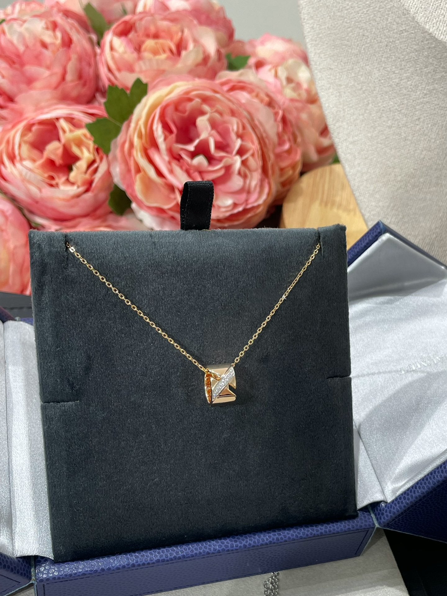 [Luxery]LIENS EVIDENCE DIAMOND NECKLACE