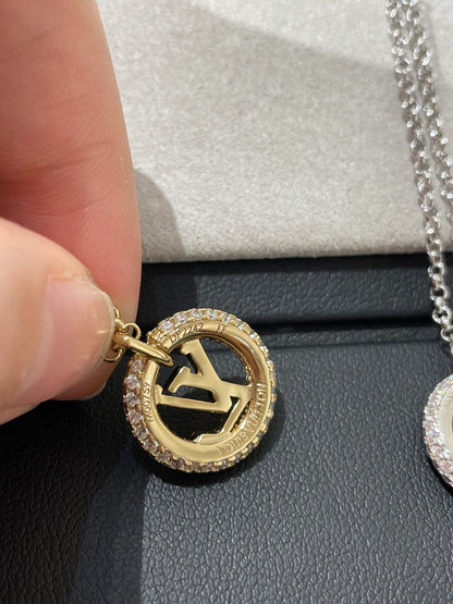 [Luxery]BY NIGHT DIAMOND PAVED NECKLACE