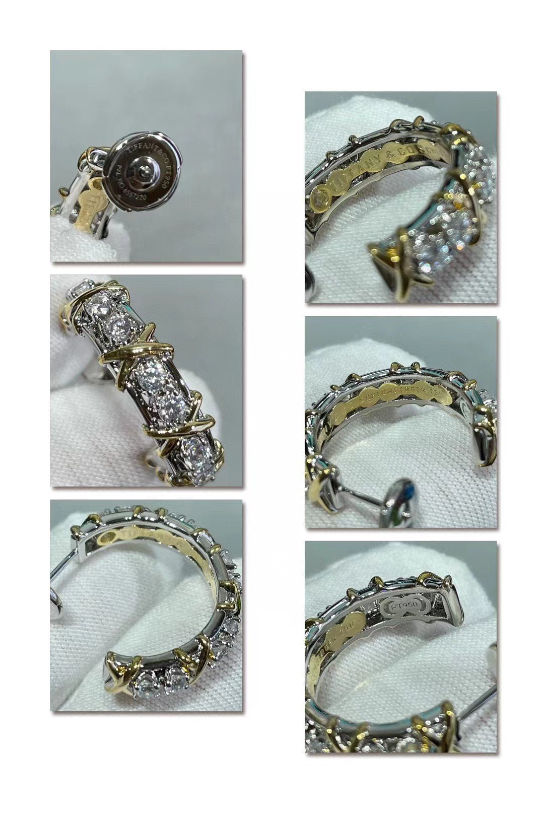 [⭐Luxery Jewels]SCHLUMBERGER GOLD-DIAMANT-OHRRINGE