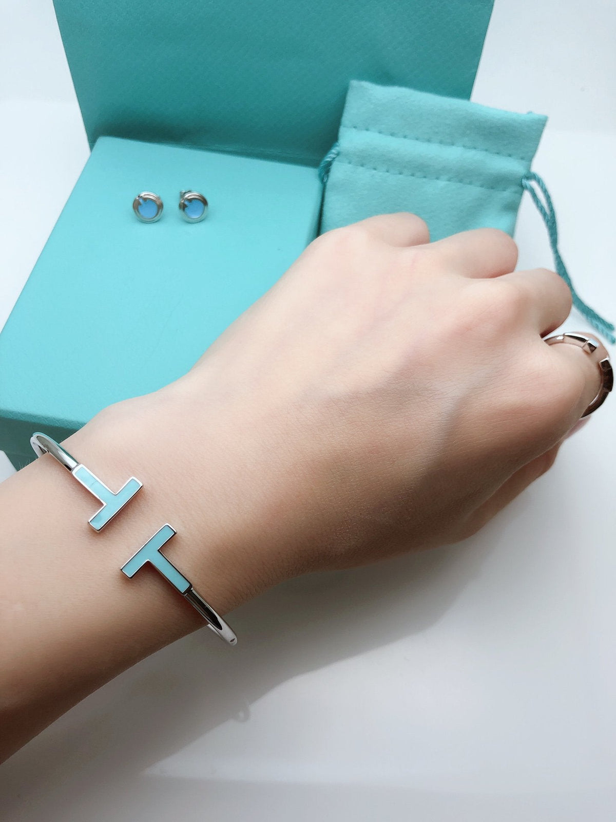 [⭐Luxery Jewels]T SMALL TURQUOISE SILVER RING