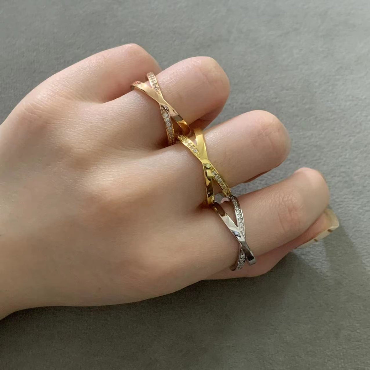 [⭐Luxery Jewels]ATLAS X DIAMOND RING