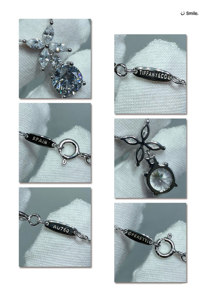 [⭐Luxery Jewels]VICTORIA ANHÄNGER SILBER-DIAMANT-HALSKETTE