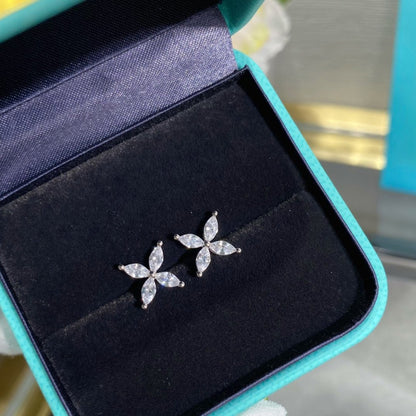 [⭐Luxery Jewels]VICTORIA SILVER DIAMOND STUD MINI EARRINGS