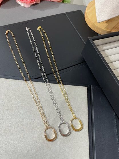 [⭐ラグジュアリー・ジュエルズ] ロック ミディアム ペンダント ダイヤモンド ネックレス