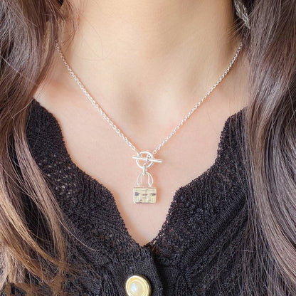 [Luxery]CONSTANCE PEDANT SILVER NECKLACE
