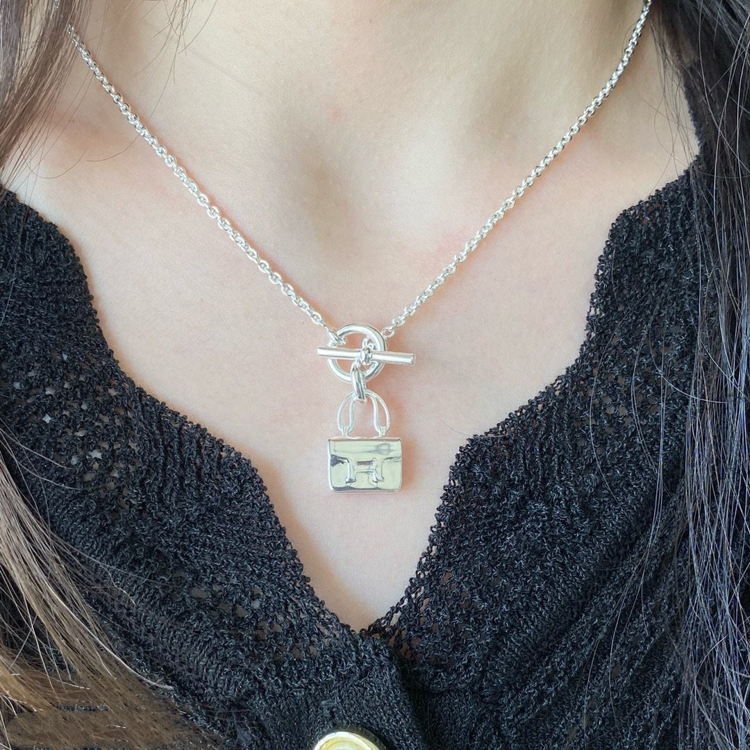 [Luxery]CONSTANCE PEDANT SILVER NECKLACE
