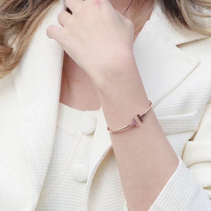 [⭐Luxery Jewels]T PINK GOLD PINK DIAMOND BRACELET