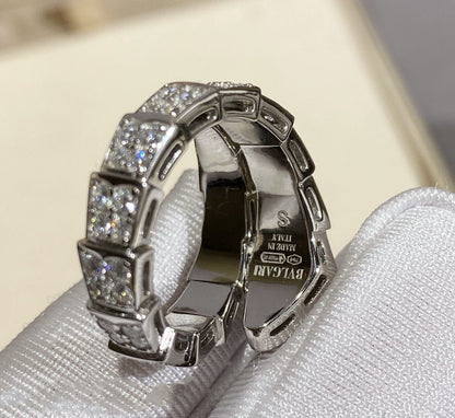[⭐Luxus]SERPENTI RING SILBER DIAMANTBESETZT