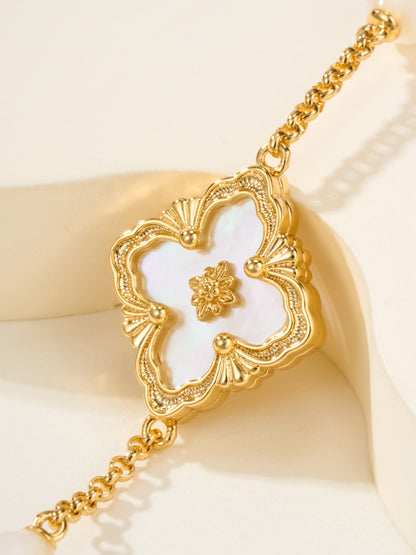 [Luxery]B.C.L ENAMELED Three-Flower Bracelet£¨Trumpet)