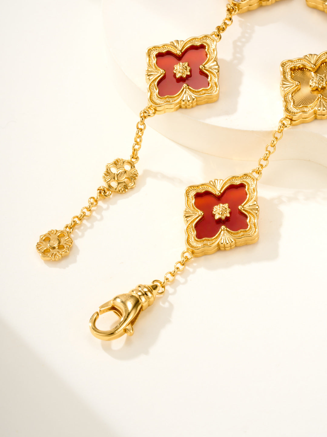 [Luxery]B.C.L ENAMELED Five-Flower Bracelet£¨Various Colors) BIG SIZE