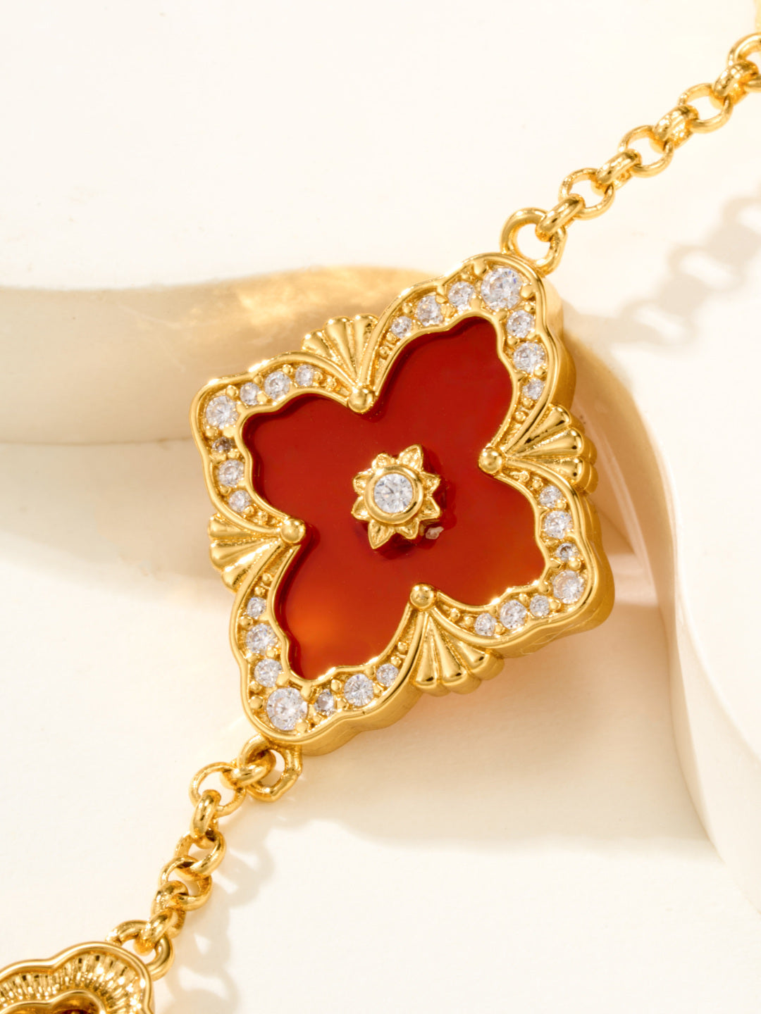 [Luxery]B.C.L ENAMELED Five-Flower Bracelet£¨Various Colors) BIG SIZE