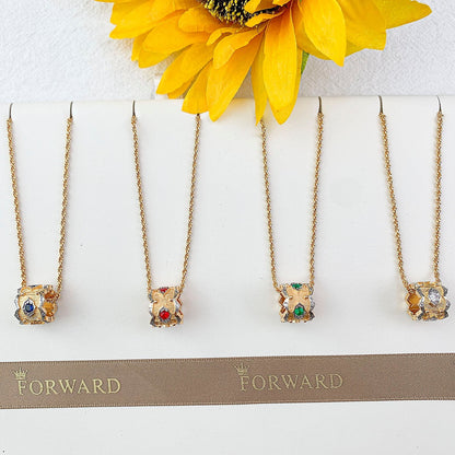 [Luxery] B.C.L ¡°Little Waist¡± Enamel  NECKLACE£¨Various colors