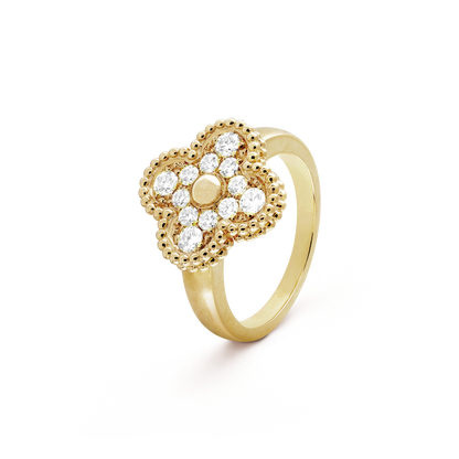 [Luxery]CLOVER DIAMOND RING